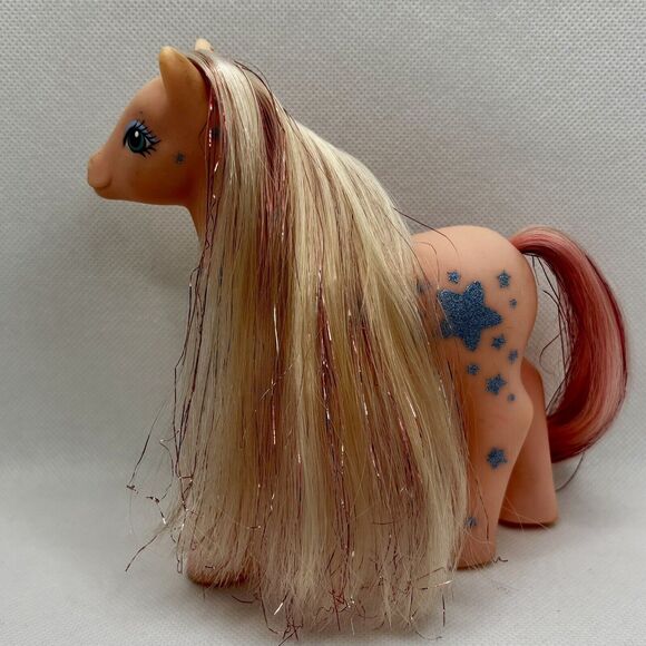 My Little Pony MLP G1 Glittery Sweetheart Sister Sunblossom 1988 GSS TAF Hasbro - Picture 3 of 6
